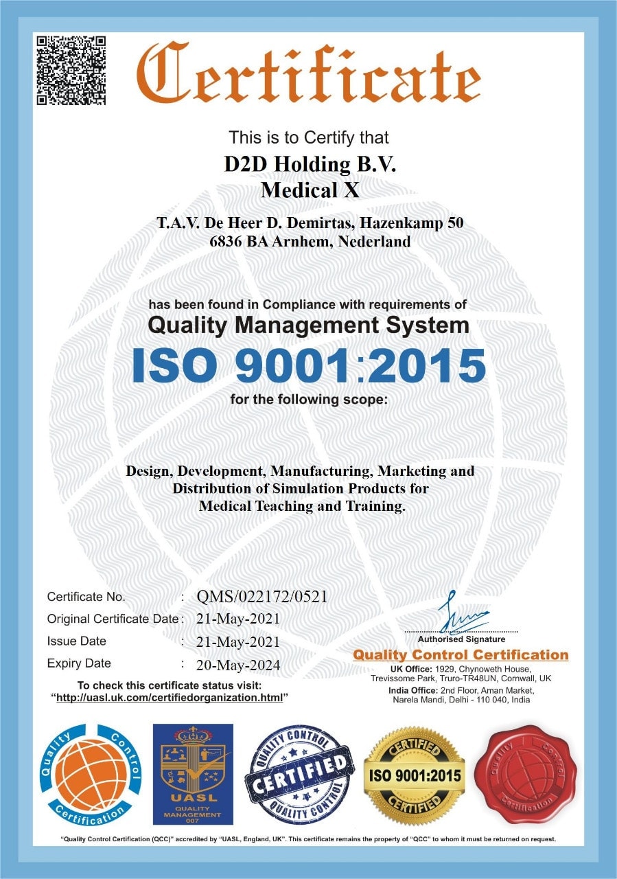 Medical quality standards certificates and accreditations
